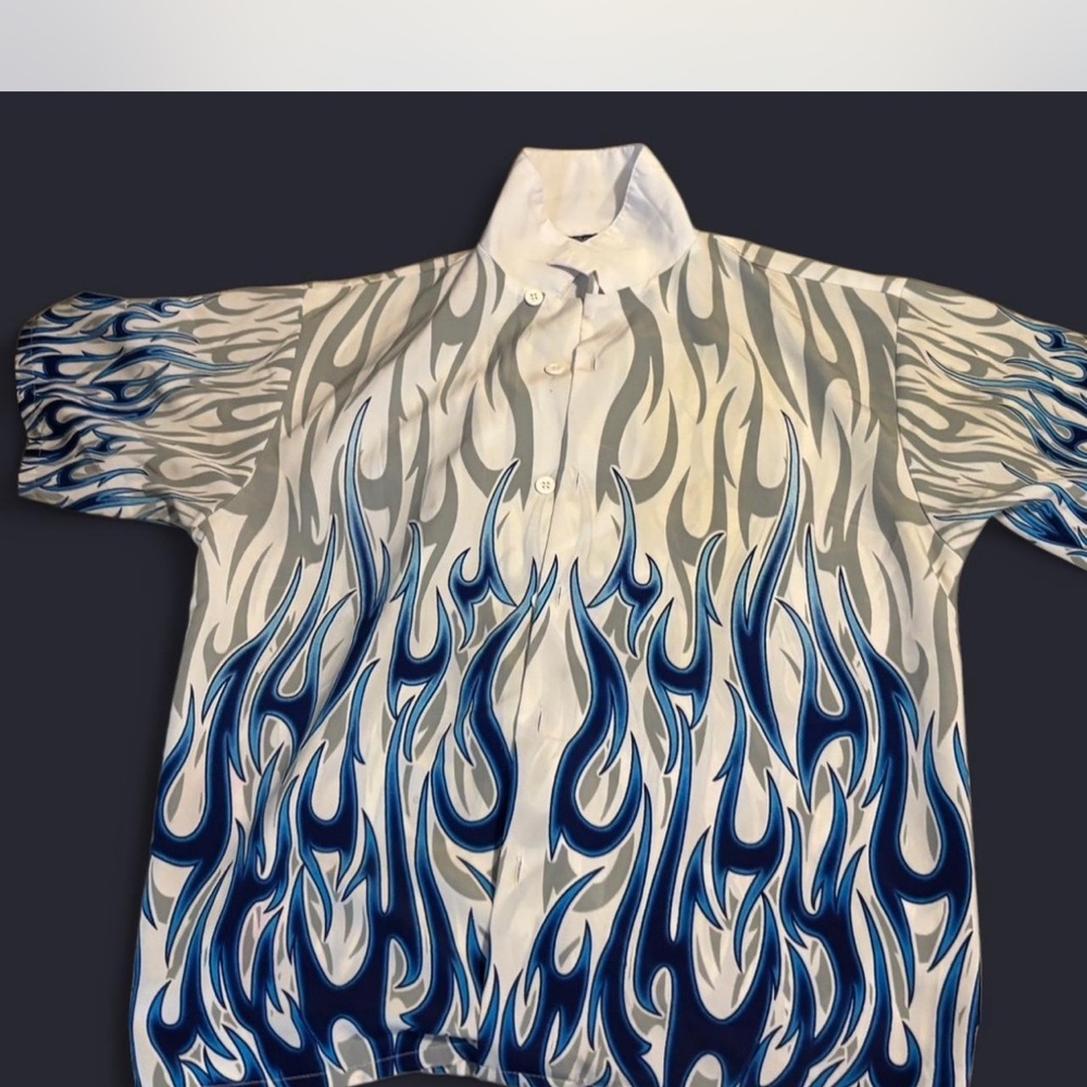 Silver Point White Polyester Shirt